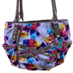 Kathy Van Zeeland Studded Jewel Handbag Multicolor shoulder bag‎ purse